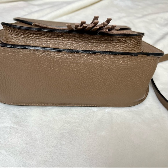 BORSE IN PELLE • Genuine Leather • Made In Italy • Crossbody Purse • Brown/Tan - Picture 10 of 16